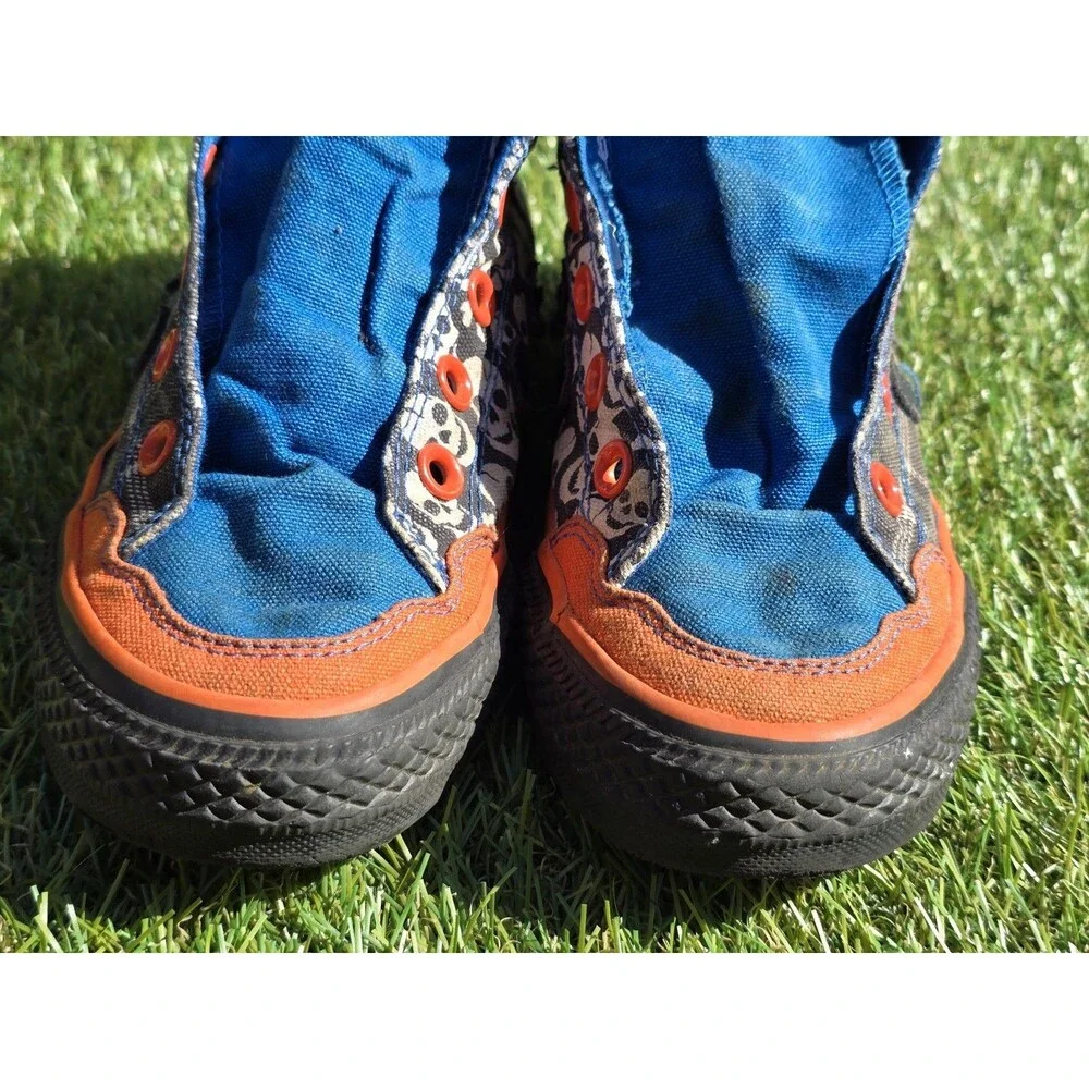 Converse Chuck Taylor All Star Skulls Orange Black Scorpio Men's 3 Woman 4.5 *